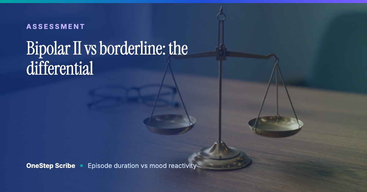 Bipolar II vs borderline: the differential - OneStep Scribe